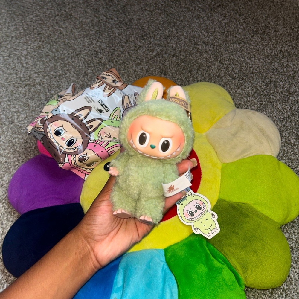 Authentic Pop Mart Labubu Exciting Macaron series – Green Grape edition